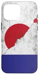 Coque pour iPhone 16 Pro Max Drapeaux France et Japon - Français Japonais