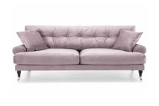 Andrew Fløyelssofa 3-seter - Lilla/Messing Howard sofa Lilla