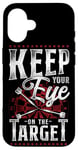 iPhone 16 Darts Vintage Keep Your Eye On The Target Case