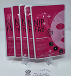 5 x NIP+FAB Teen Skin Fix Salicylic Acid Sheet Mask 25ml - Brand New - Free Post