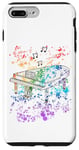 iPhone 7 Plus/8 Plus Grand Piano Rainbow Colours Pianist Musician Music Teacher Case