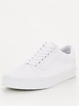 Vans Mens Old Skool Trainers - White, White, Size 6, Men