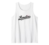 Vintage London England UK Country Britain Flag Souvenir Tank Top