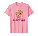 Funny I LOVE YOU Mom Baby Bear Mama & Baby Twinning Outfits T-Shirt