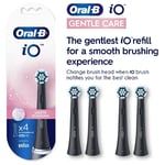 Oral-B io Braun Gentle Care Electric 4x Toothbrush Heads Twisted & Angled Black