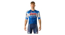 Maillot manches courtes castelli climber s 4 0 soudal quick step 2024 bleu