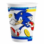 8-Pack Sonic The Hedgehog Pappersmuggar 20cl Kalas Muggar multifärg one size