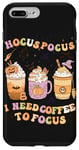 iPhone 7 Plus/8 Plus Halloween Groovy Hocus Pocus I Need Coffee To Focus Case