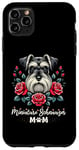 iPhone 11 Pro Max Roses Flowers Miniature Schnauzer Mom Schnauzers Case