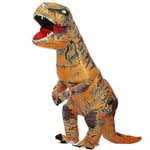 Uppblåsbar dinosauriedräkt för vuxna - T-Rex - Anime - Cosplay orange Adult 150-195cm