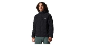 Doudoune mountain hardwear stretch down hooded noir homme