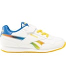 Reebok Royal CL Jog 3.0 1V Sneaker, White/VECBLU/ALWYEL, 12.5 UK Child