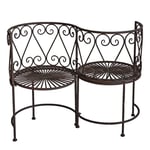 Banc De Jardin Fer Confident 105x53x85cm