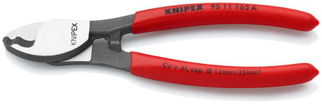 Kabelsax med plastöverdrag brunerat 165 mm Knipex