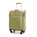 WITTCHEN Mira Line Grande Valise Bagages Bagage Souple Valise en Polyester Poignee Manche télescopique Quatre roulettes pivotantes Serrure à Combinaison TSA Taille L Vert