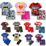 Barn Pojkar Flickor Superhjälte Spiderman Pyjamas Kläder Nattkläder T-shirt Toppbyxor Outfit Set Jul #3 120cm