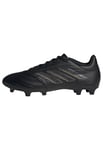 adidas Mixte Copa Pure II League Football Boots Firm Ground Chaussures, Core Black/Carbon/Gold Metallic, 41 1/3 EU