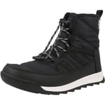 Sorel Whitney II Plus Lace Y Black/Sea Salt Nylon Mid-calf Boots