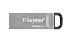 Kingston DataTraveler Kyson USB 3.2 Gen 1 Flash Drive 512GB - Stylish Capless Metal Case