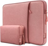 Housse 13-13,3 Pouces Ordinateur Portable Pochette,Housse Pour Macbook Air/Pro 13 Pouces M3 M2 M1 2024 2022 2020-2012,Macbook Pro 14 M3 M2 M1 2021 2023,13.3 Pouces Pc Etc Sacoche-Rosa