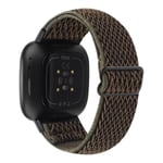 Mönstrat Fitbit Versa 3 etc. band - Militärgrönt Grön