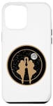 Coque pour iPhone 12 Pro Max Gémeaux jumeaux Zodiac Lovers Full Moon Luna Graphic Gold Stars