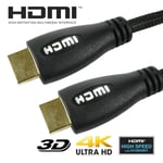 1M WHITE LED HDMI CABLE Ultra High Definition 4K 2160p 3D Blu-Ray DVD Player