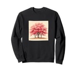 Sakura Trees In Bloom Landscape Vintage Graphic Sweatshirt