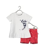 BLUE SEVEN Baby 2-delt sett tunika + shorts hvit