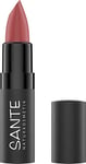 Sante Naturkosmetik Matte Lipstick 04 Pure Rosewood - Rouge à lèvres - Effet mat - Avec beurre de cacao bio - Pigmentation intense - 4,5 g