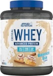 Applied Nutrition Critical Whey Protein Powder 2kg - High Protein Powder, Protein Milkshake, Muscle Building Supplement with BCAAs & Glutamine (2kg - 67 Servings) (Cinnamon Bun)