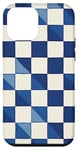 iPhone 12 mini Blue Gingham Plaid Rustic Pattern Checkered Checker Case