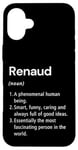 Coque pour iPhone 16 Plus Renaud Définition du nom Dictionnaire amusant