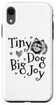 Coque pour iPhone XR Tiny Dog Big Joy Poméraniens Pom Dog Poméranie