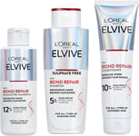 L’Oreal Elvive Bond Repair Set, 200ml Shampoo, 150ml Conditioner, Deep Hair T...