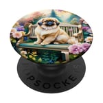 Fantasy Mignon Montagne Soleil Sakura PopSockets PopGrip Interchangeable