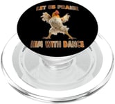 Laissez-nous le louer avec Dance Happy Chicken PopSockets PopGrip pour MagSafe