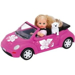 Evi Love Beetle docka - SIMBA - Minidocka med cabriolet - Tillbehör ingår