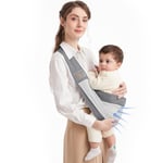 Mumgaroo Écharpe de Portage, Porte Bébé, Naissance Confortable en Coton Pour Nouveau-né Jusqu'à 15 kg, Design respirant et élargi pour plus de confort, pour Bebe de 0 à 36 mois, Style maillé