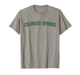 Colorado Springs CO Little London Outline Green T-Shirt