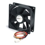 StarTech.com High Air Flow 9.25 cm Dual Ball Bearing Case Fan with TX3 Connector Boitier PC Ventilateur Noir - Neuf