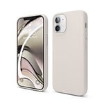 elago Liquid Silicone Case Compatible with iPhone 12 Mini Case (5.4 Inches), Silicone, All-Round Protection Mobile Phone Case: 3-Layer Structure Protective Case (Taupe)