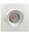 Georgia 360SQ K1 downlight, CRI97, dimbar LED 3000 Kelvin 600lm 25º tilt, IP44, Hvit