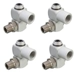 4x Tuyaux d'Air Raccord Rapide 1/4'' BSP Raccords Connecteurs de Coupleur Tuyau Compresseur Air Pneumatique Prise Filetage Mâle Femelle