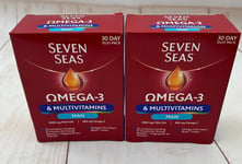 Seven Seas Omega-3 Multivitamins MAN 30 Day Duo Capsules/ Tabs 2x60 days total