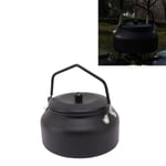 (Matte Black)Camping Kettle Teapot Multifunction 0.9L Capacity Ergonomic