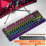 Black Red axis SKYLION K87 Clavier Mécanique Filaire 20 Sortes de Jeu D'éclairage Coloré et Bureau Pour Microsoft Windows et Apple IOS Système ""Nipseyteko