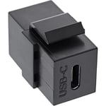 InLine 76201Z USB 3.1 Keystone Snap-in Insert USB-C Femelle/Femelle Noir