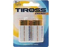 Tiross Tiross Batteri Alkaiczne Lr20 2Szt.