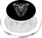 Costume d'Halloween effrayant visage de diable maléfique PopSockets PopGrip pour MagSafe